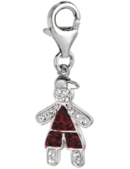 925 Sterling Silver January Birthstone Boy Charm, For Chamilia, Pandora, Biagi, Personality, Reflections And More Charm Bracelets