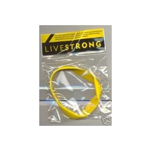 Official Live Strong Lance Armstrong Yellow Cancer LiveSTRONG Rubber Wristband Bracelet ADULT size