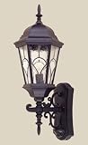 Monarch Motion Sensor 25 1/2" High Black Outdoor Wall Light