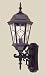 Monarch Motion Sensor 25 1/2" High Black Outdoor Wall Light