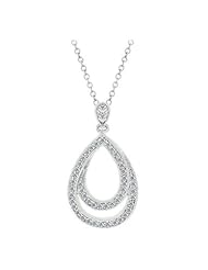 Evening Teardrop Pendant Necklace