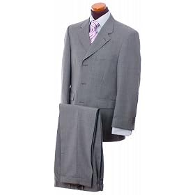 Herrenanzug von Milano. Schurwolle Super 140. Grau