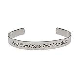 Be Still and Know That I am God Psalm Bracelet
