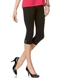 Pink Rose Snap-Cuff Capri Legging