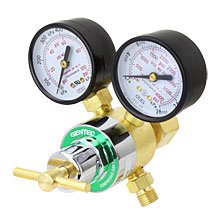 Gentec 710X-80HB Light/Medium Duty Oxygen Compressed Gas Regulator with Black-Colored Gauges