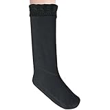 Anzermix&reg; Women's Fleece Cable Knitted Liners Rain Boot Socks