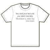 Homer Simpson Never Try T-Shirt