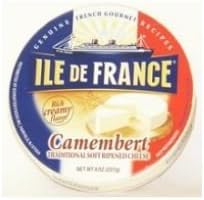 Ile De France Camembert Cheese - Wood Box, 8 Ounce -- 6 per case.