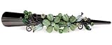 Green Soft Petal Flower Swarovski Crystal Alligator Clip