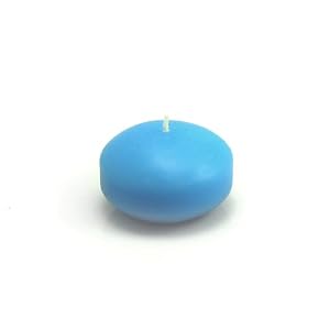 1 3 4 Light Blue Floating Candles Set of 24 by 