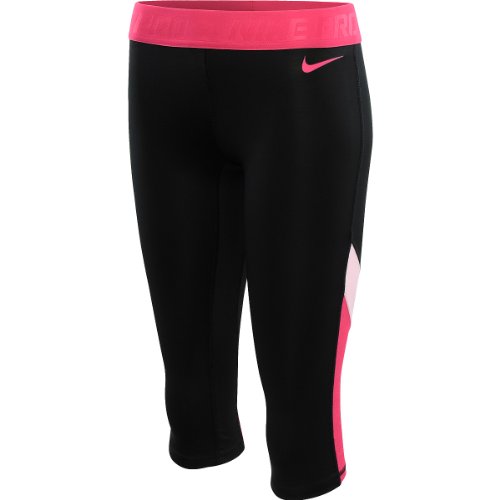 Nike Lady Pro Hypercool Flash Compression Capri Tights - Medium - Black On Sale