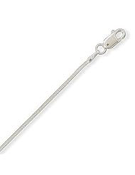Sterling Silver 20 Inch 030 Square Snake Chain Necklace