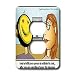 Londons Times Funny Computer Cartoons - ADDICTED TO CHAT - Light Switch Covers - 2 plug outlet cover