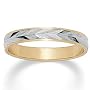 Tutone Wedding Band