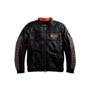 Harley-Davidson� Men's Complete Leather Jacket. Classic. Embroidery & graphics. 98126-08VM