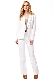 Pure Linen Peak Lapel 1 Button Jacket