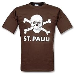 St Pauli Totenkopf T-Shirt braun