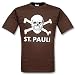 St. Pauli T-Shirt Sankt Pauli, offizielles St. Pauli Lizenzprodukt, 100% Baumwolle. 
Motivverarbeitung: Siebdruck Farbe: schwarz Material: 100% Baumwolle