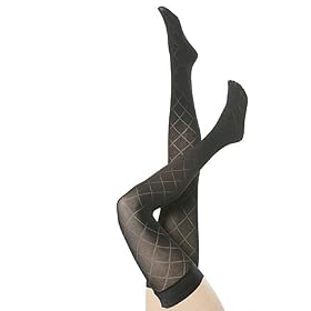 Ladies 1 Pair SockShop 70 Denier Diamond Tressor Opaque Hold Up Stockings