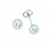 Elements Sterling Silver Ladies E3065W White Freshwater Pearl Stud Earrings