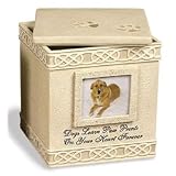Dog Paw Prints Box Urn