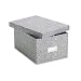 Oxford 40590 Oxford Reinforced Board 5 x 8 Card File With Lift-Off Cover, Black/White Agate