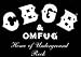 CBGB - OMFUG Home of Underground Rock Logo - Sticker / Decal