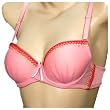 Mopas Sheer Demi Cup Multifunctional And Adjustable Padded Underwire Bra With Lace Trim
