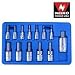 Pro-Grade 13-Piece Hex Wrench Bit Socket Set - SAE Set