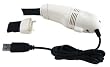 USB white KEYBOARD VACUUM computer cleaner brush