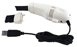 USB white KEYBOARD VACUUM computer cleaner brush