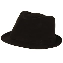 NWT Crushable Light Fedora Trilby Summer Hat Black M/L