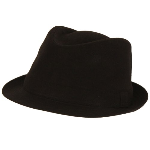 NWT Crushable Light Fedora Trilby Summer Hat Black M/L