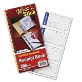 Adams(R) Write -n Stick Receipt Book, 5 1/4in. x 11in., 2-Part, Book Of 200 Sets