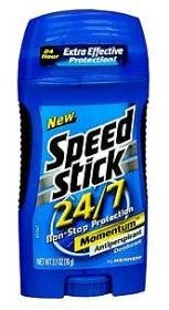 Speed Stick by Mennen 24/7 Antiperspirant Deodorant, Momentum - 2.7 Oz