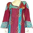 Kaftan Robe Long Sleeve Cotton Gown Size S (kftn553)