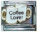 Clearly Charming Coffee Lover Italian Charm Bracelet Link
