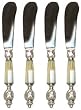 Decorative Pate Knife with Mother of Pearl Handle Set of Four