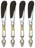 Decorative Pate Knife with Mother of Pearl Handle Set of Four