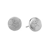 Team Titanium Minnesota Vikings Steel Button Logo Earrings