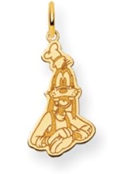 Disneys Goofy Charm in 14 Karat Gold - 3/4 Inch