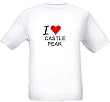 I LOVE CASTLE PEAK - Mountain-series - White T-shirt
