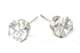 Large & Beautiful 8mm Ice Cubic Zirconia Round Cut Stud Earrings ~ Comes Gift Boxed