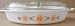 Vintage Pyrex 1 1/2 quart Oval Divided Bakeware Dish with Glass Lid - 12 1/2 inches x 8 3/4 inches x 2 inches - Divided sections are 5 1/4 inches x 8 inches - item 4