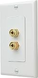 Niles 5W-2D Decora Faceplate - Wall plate - white