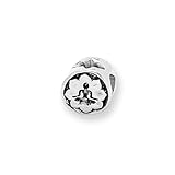 Yoga Lotus Charm in Sterling Silver for 3mm Reflections, Expression, Kera, Pandora and SilveRado Bracelets & Necklaces