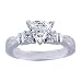 1.80 ctw TRILLION Diamond,3 Stone Style Diamond Engagement Ring 1
