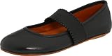 Gentle Souls Gabby Ballet Flat,Black Leather,9 M US