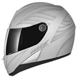 Shark S650 FUSHION TEC MAT SILVER LG MOTORCYCLE Full-Face-Helmet