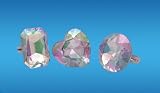 Imitation grosses bagues en diamant de formes différentes (Lot de 3)